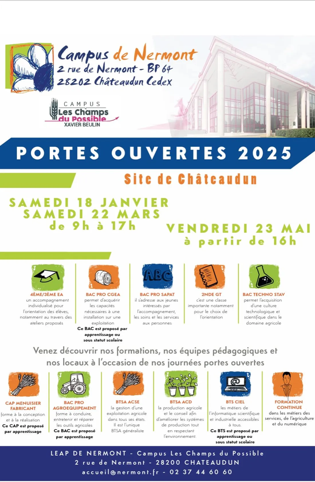 CHÂTEAUDUN - Portes ouvertes du Campus de Nermont