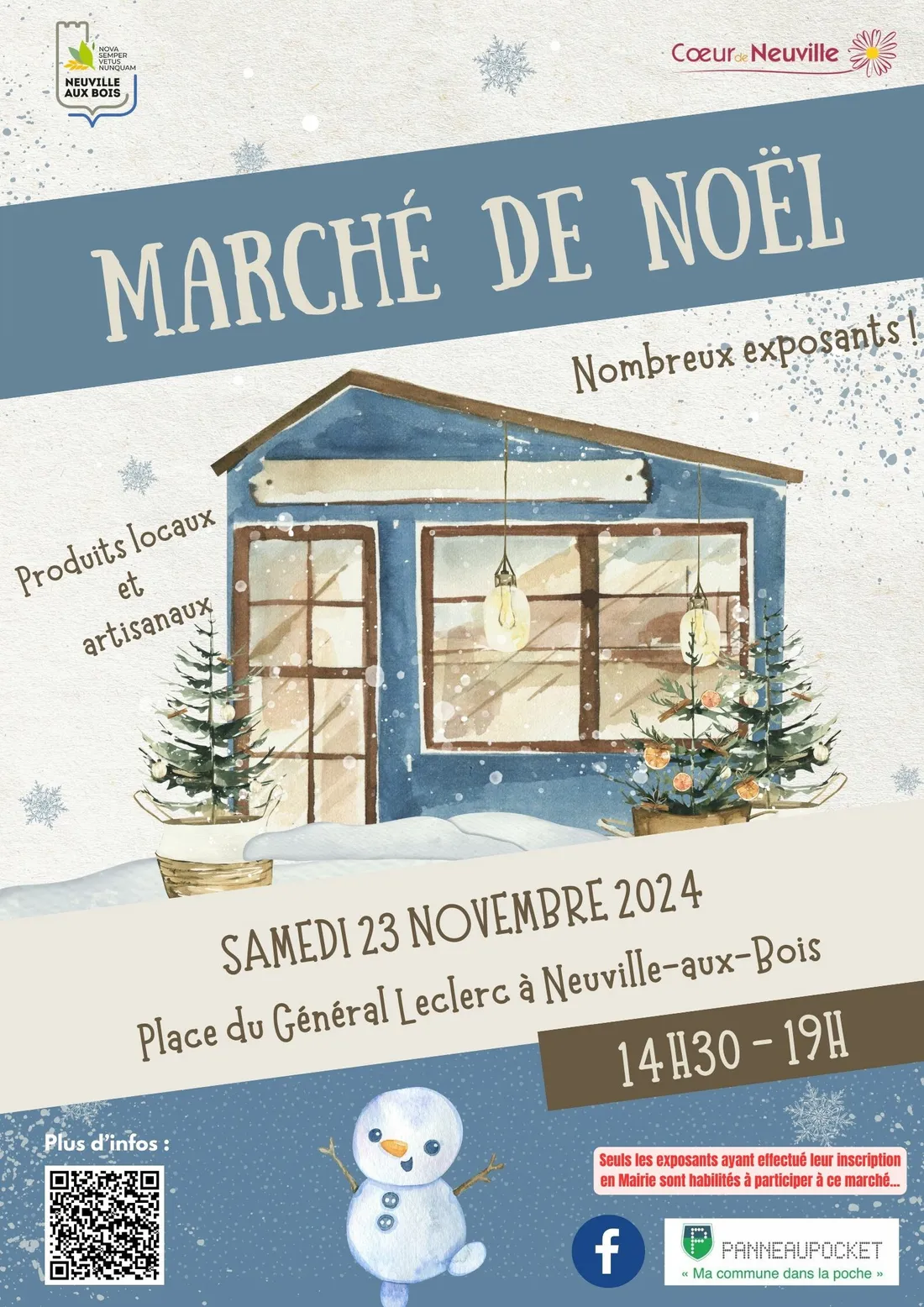 NEUVILLE-AUX-BOIS (45) - Marché de Noël