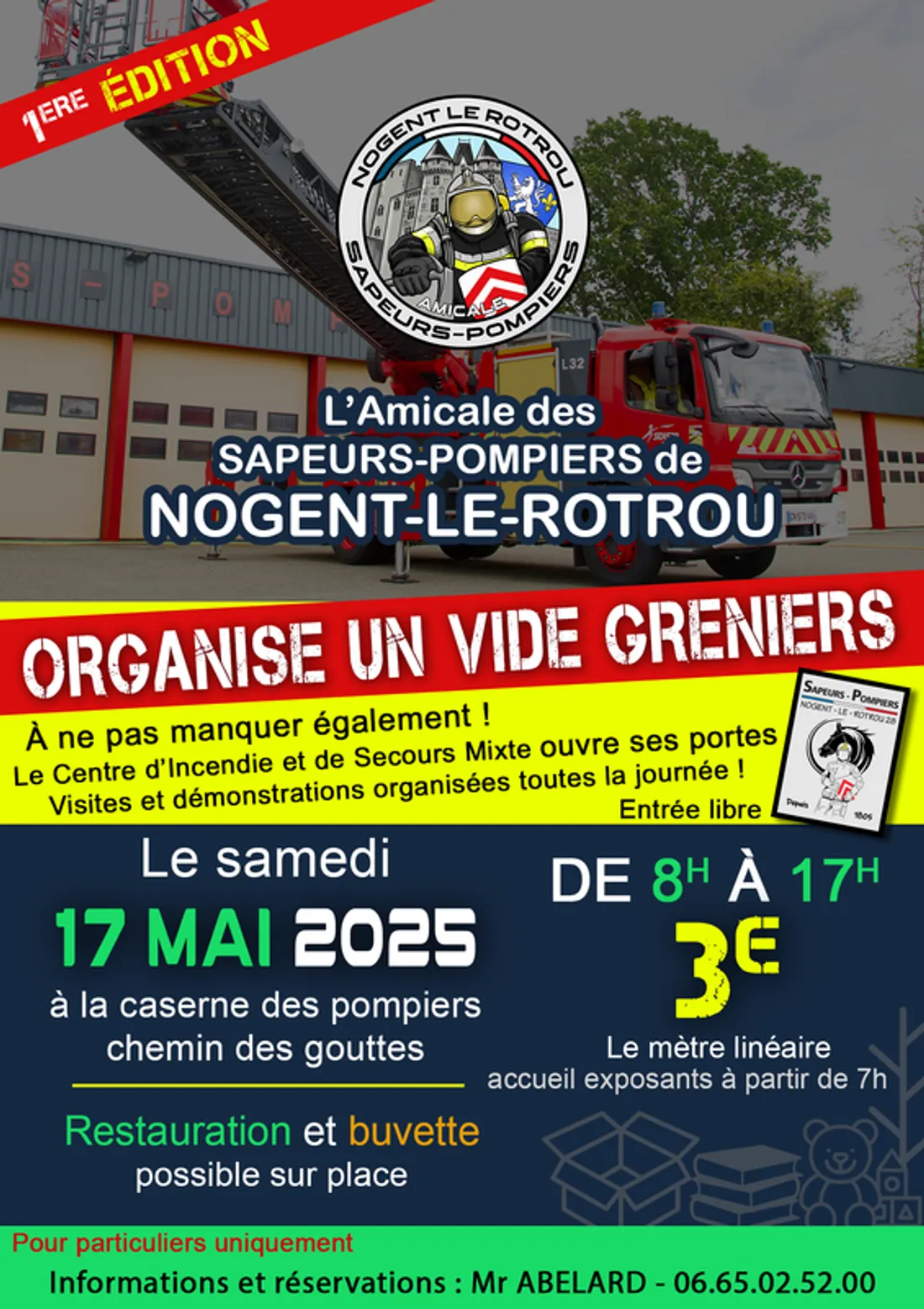 NOGENT-LE-ROTROU - Vide-greniers des sapeurs-pompiers