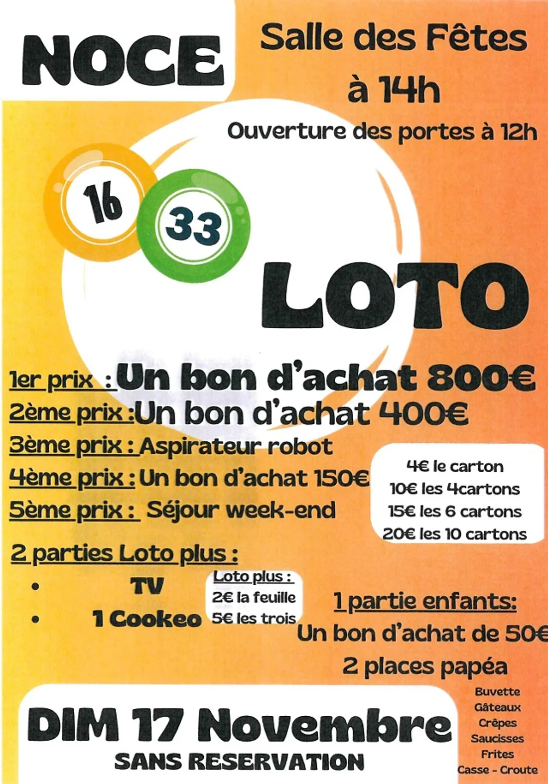 NOCÉ (61) - Loto
