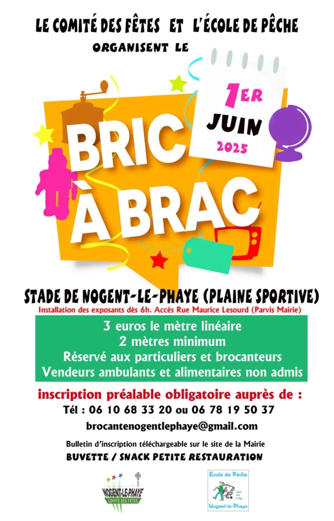 NOGENT-LE-PHAYE - Bric-à-brac du comité des fêtes et de l'école de pêche