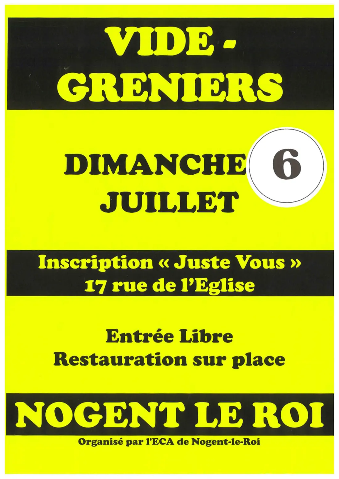 NOGENT-LE-ROI - Vide-greniers de l'ECA