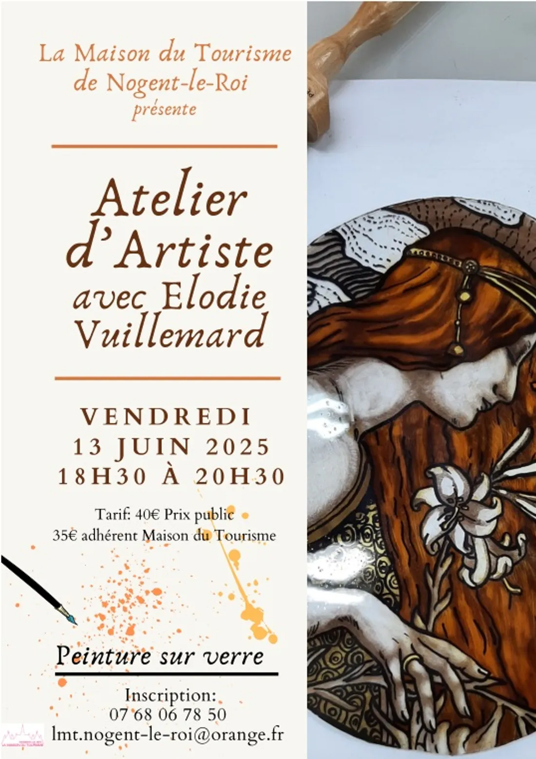 NOGENT-LE-ROI - Atelier peinture sur verre