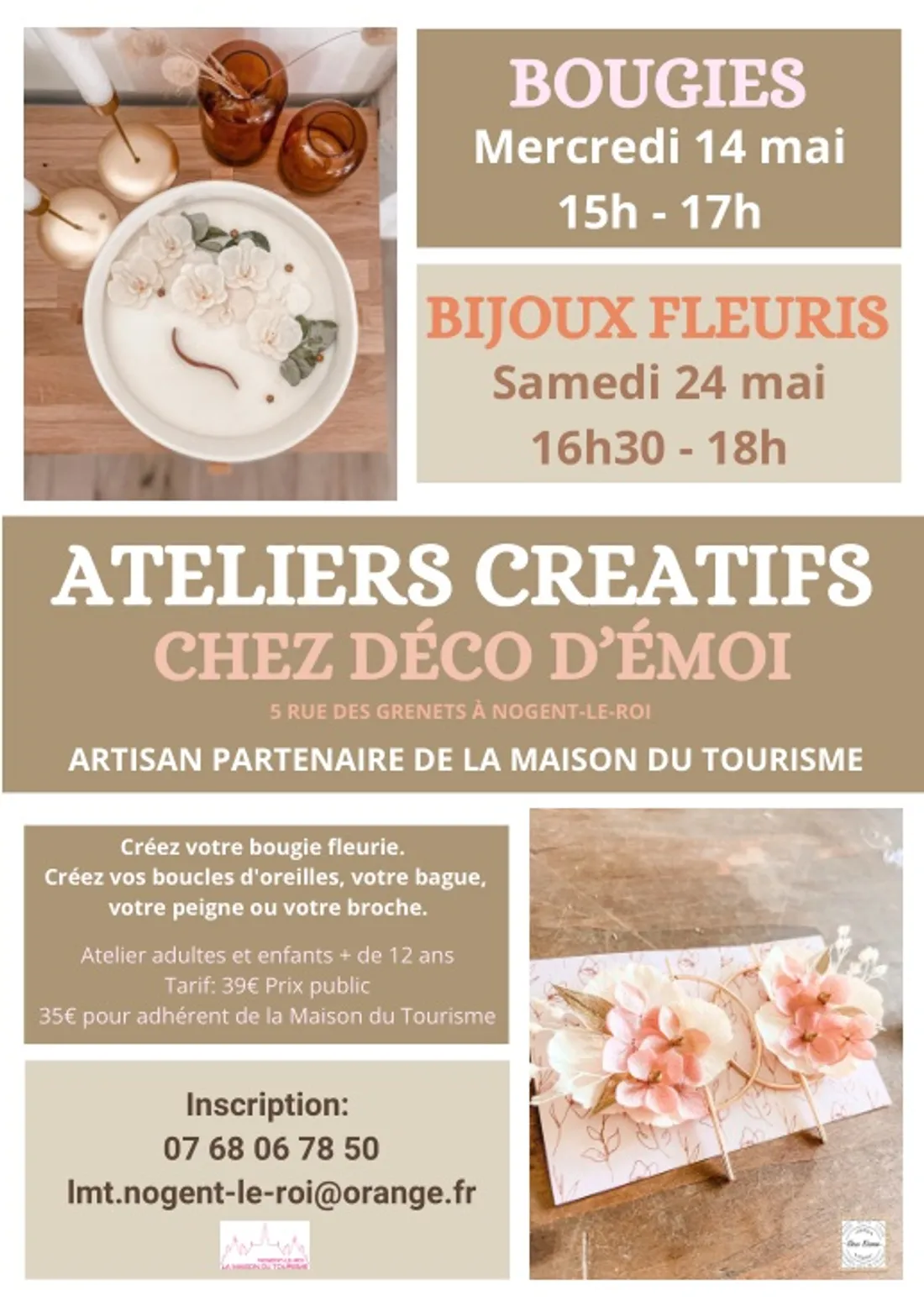 NOGENT-LE-ROI - Atelier : bougies