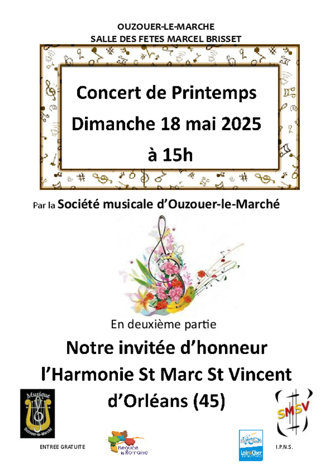 OUZOUER-LE-MARCHÉ (41) - Concert de printemps