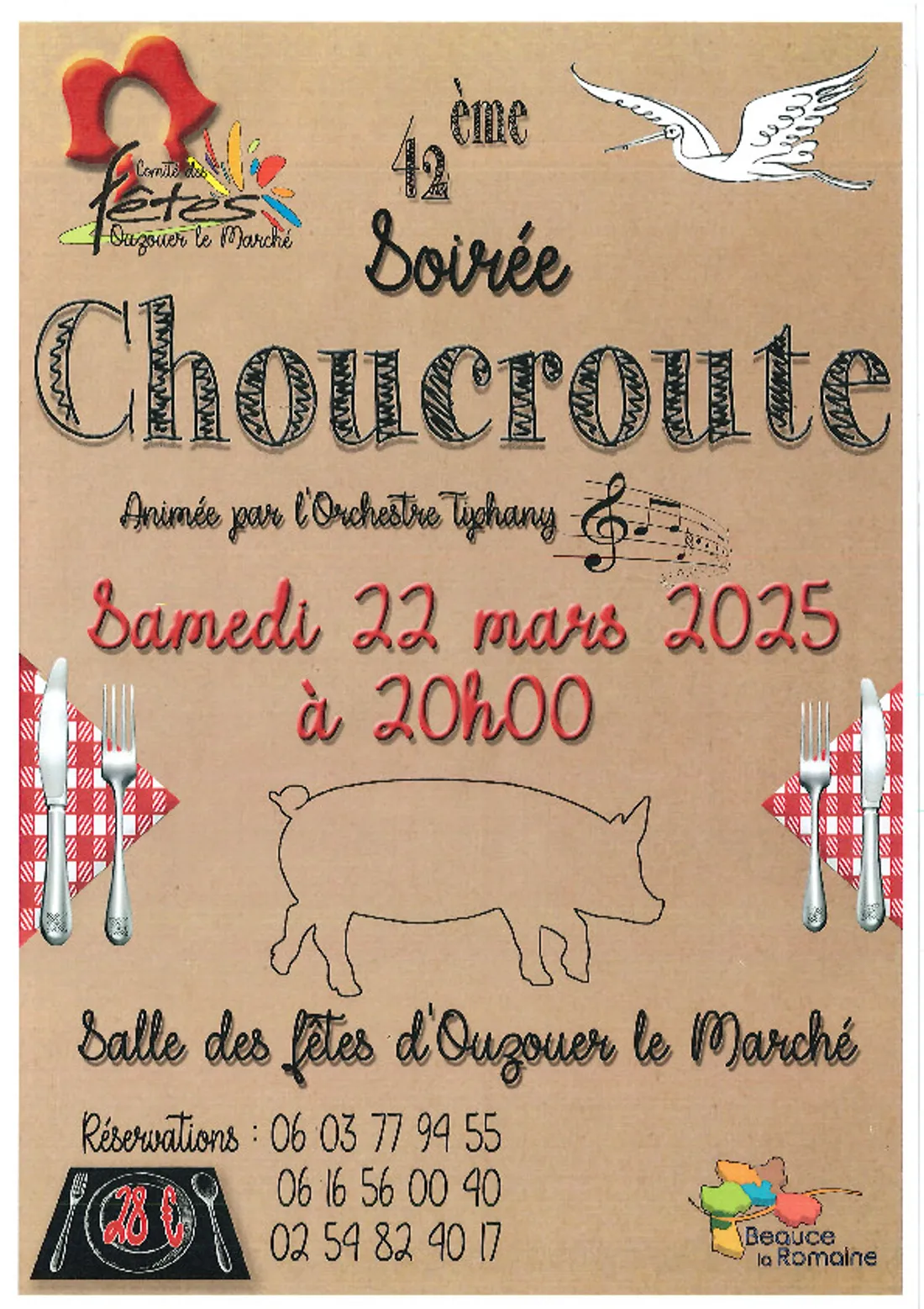 OUZOUER-LE-MARCHÉ (41) - Soirée choucroute du comité des fêtes
