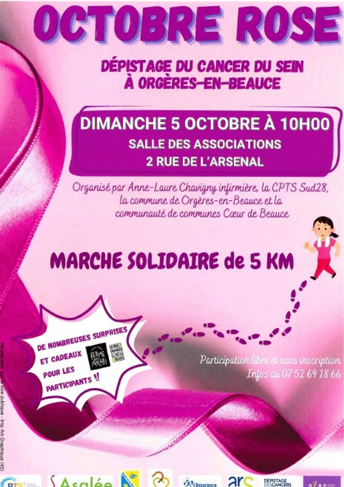ORGÈRES-EN-BEAUCE - Octobre rose : marche solidaire