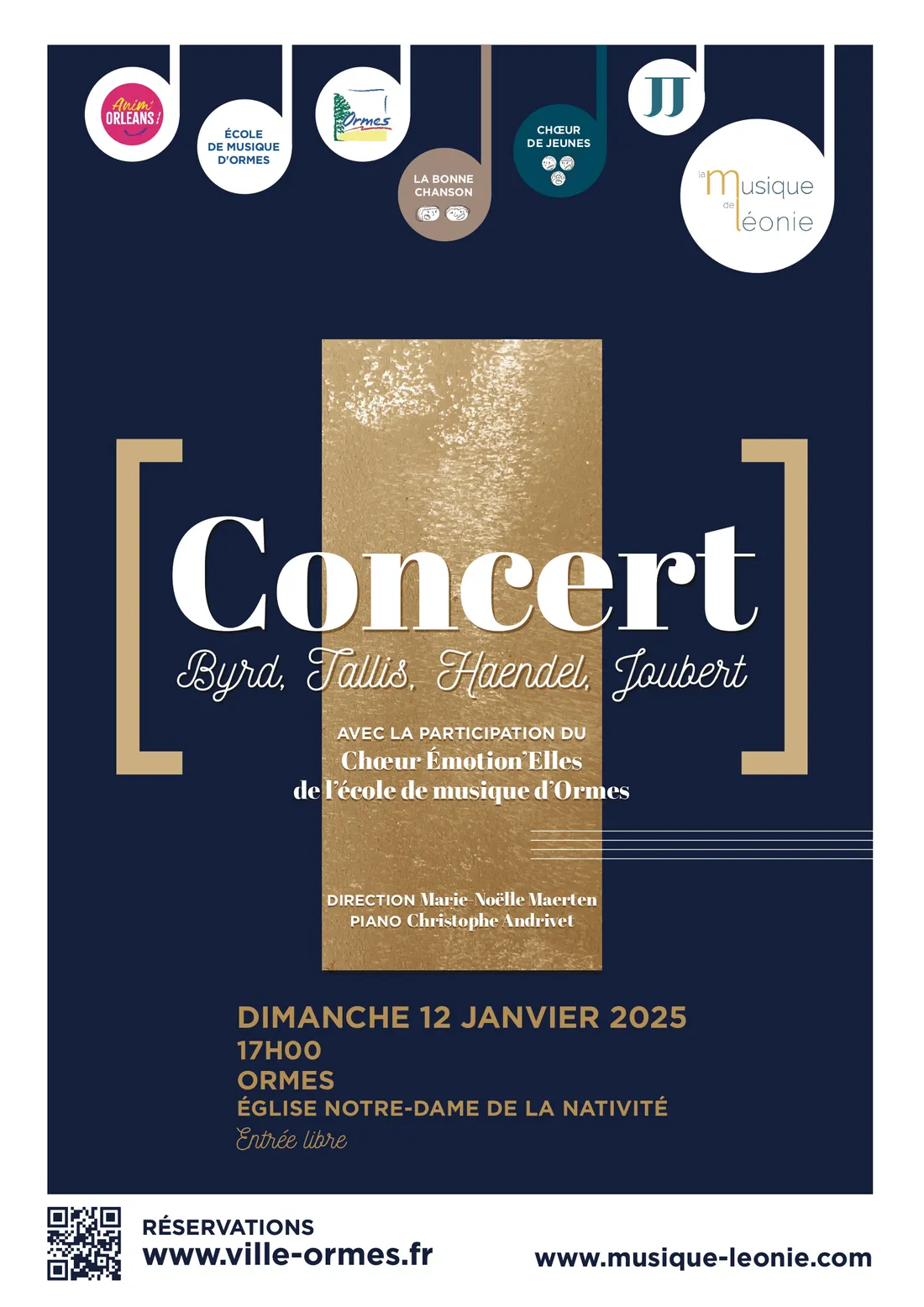 ORMES (45) - Concert : Ensemble vocal La bonne chanson