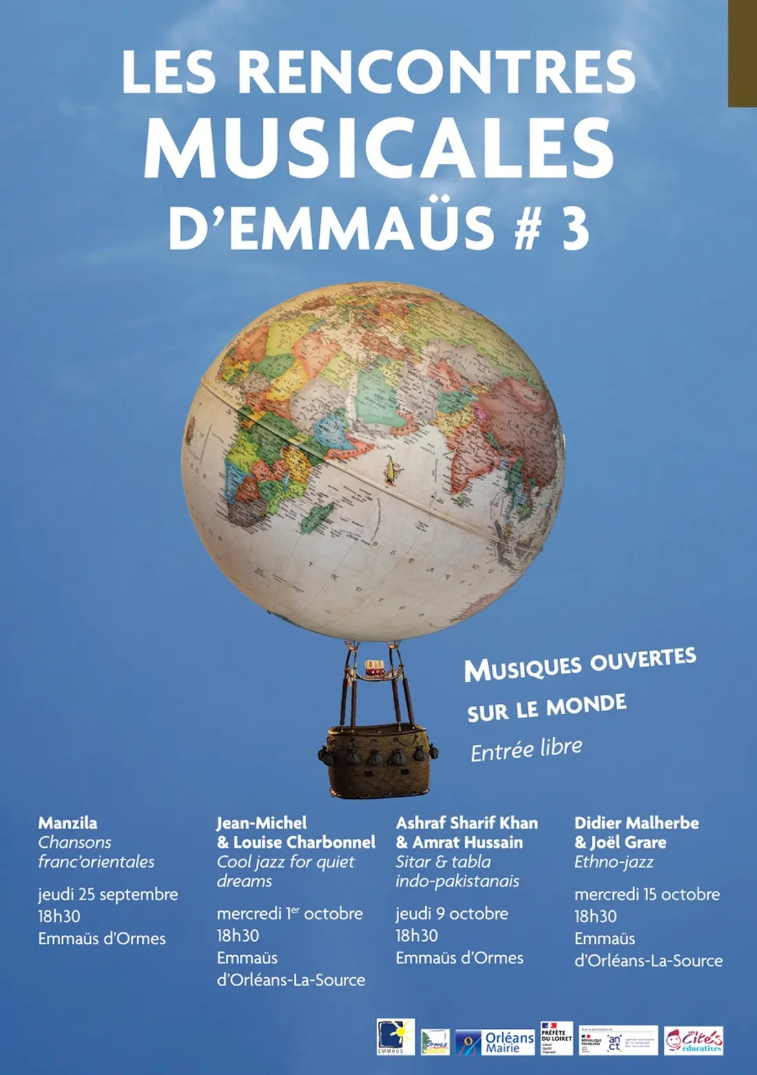 ORMES (45) - Les Rencontres Musicales d'Emmaüs : Manzila