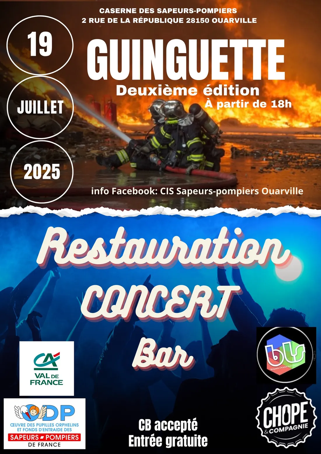 OUARVILLE - Soirée guinguette des pompiers
