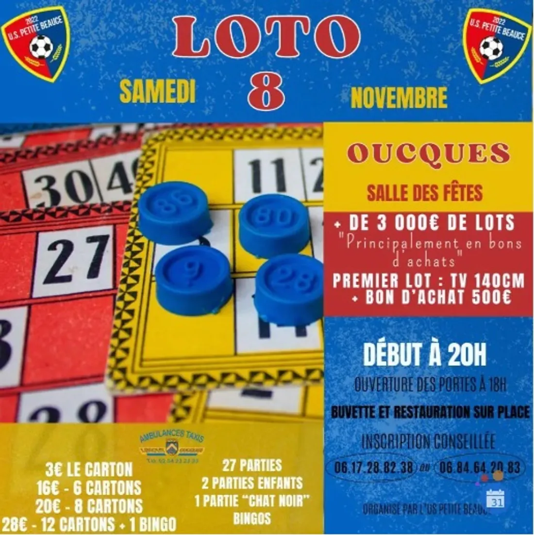 OUCQUES (41) - Loto de l'US Petite Beauce