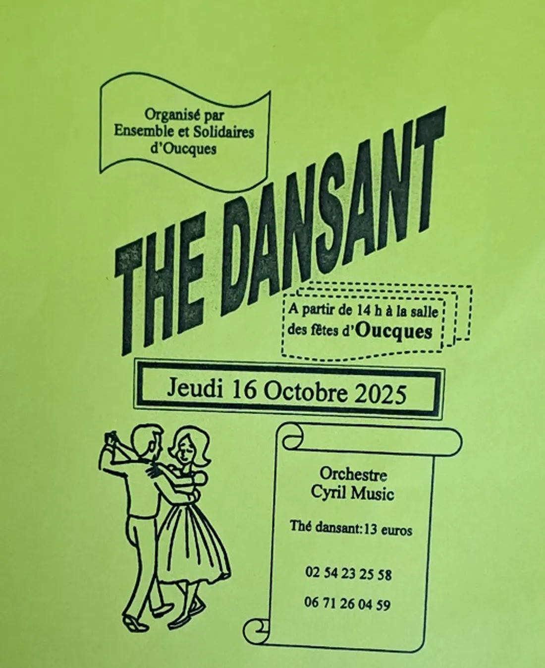 OUCQUES (41) - Thé dansant avec Cyril Music