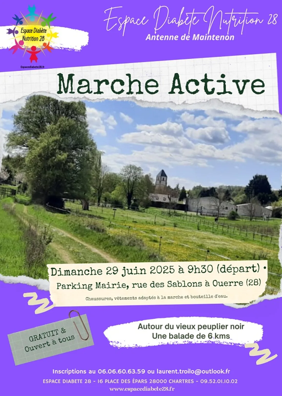 OUERRE - Marche active de l'Espace Diabète 28