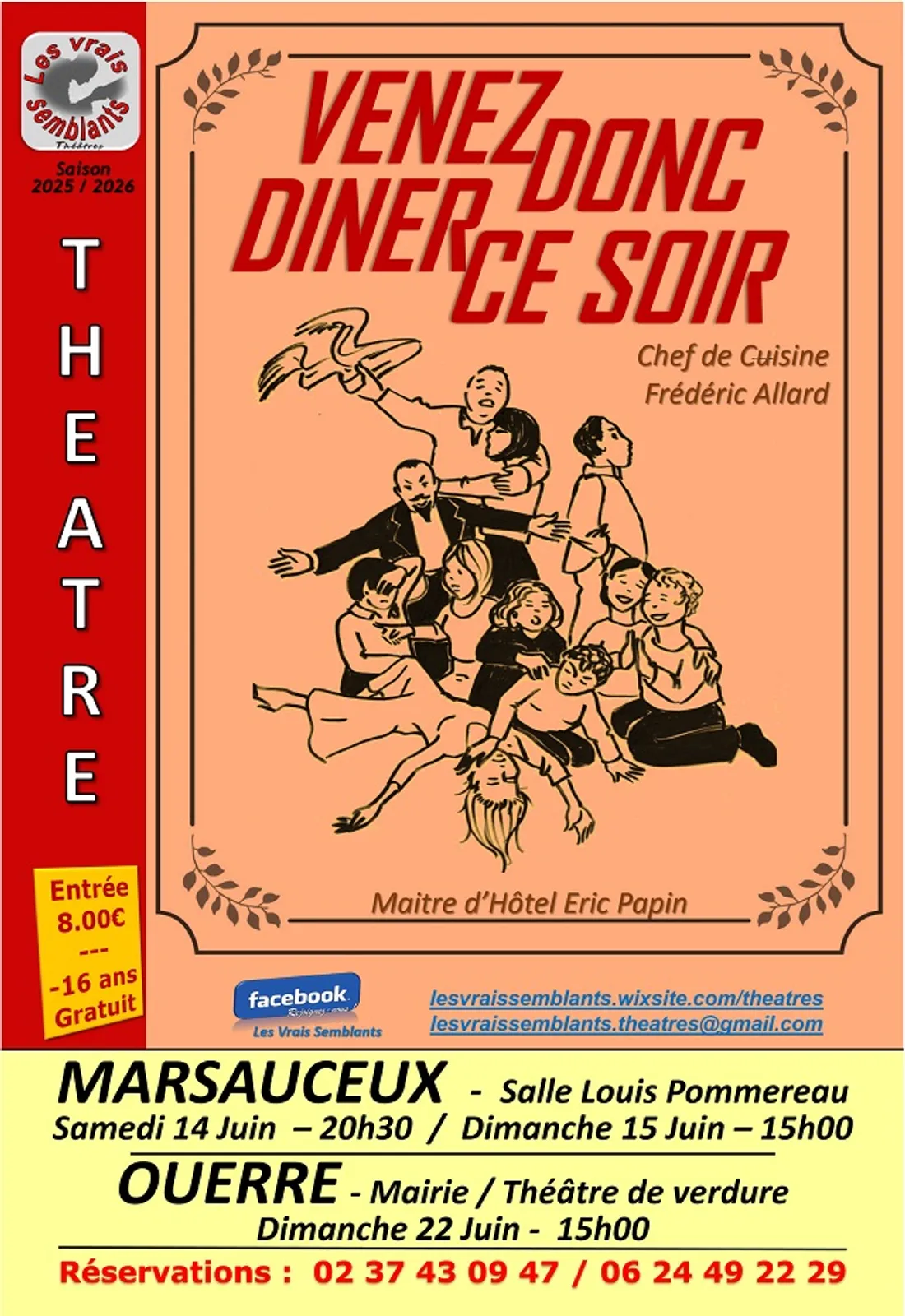 MÉZIÈRES-EN-DROUAIS - Théâtre : Venez donc dîner ce soir