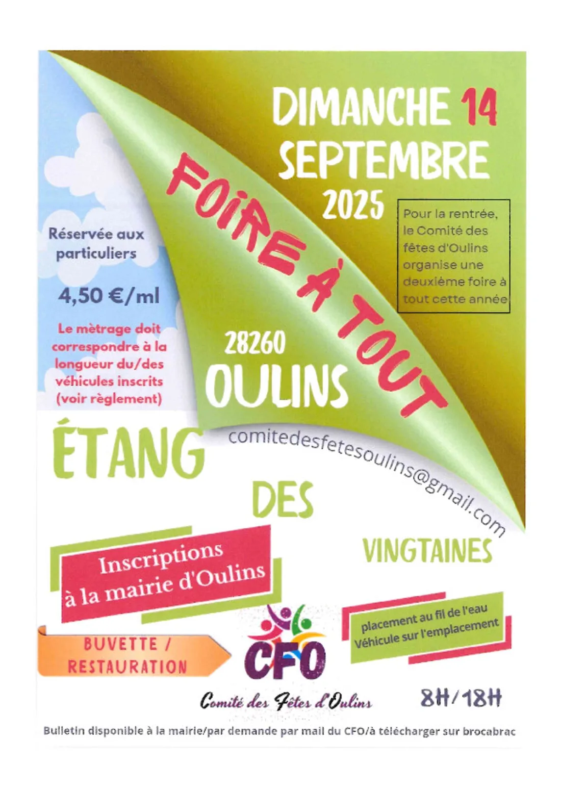 OULINS - Foire à tout du comité des fêtes