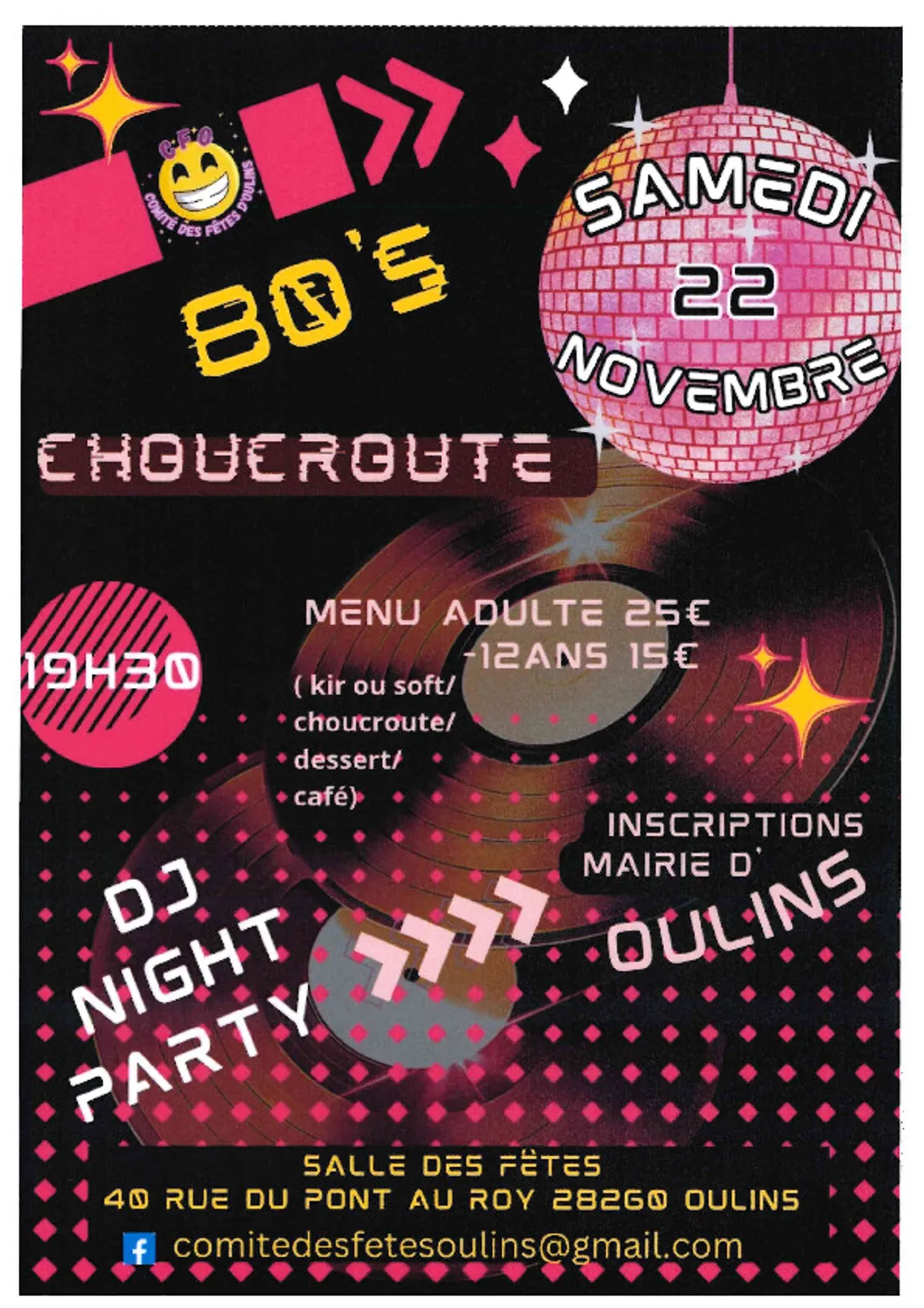 OULINS - Choucroute dansant du comité des fêtes