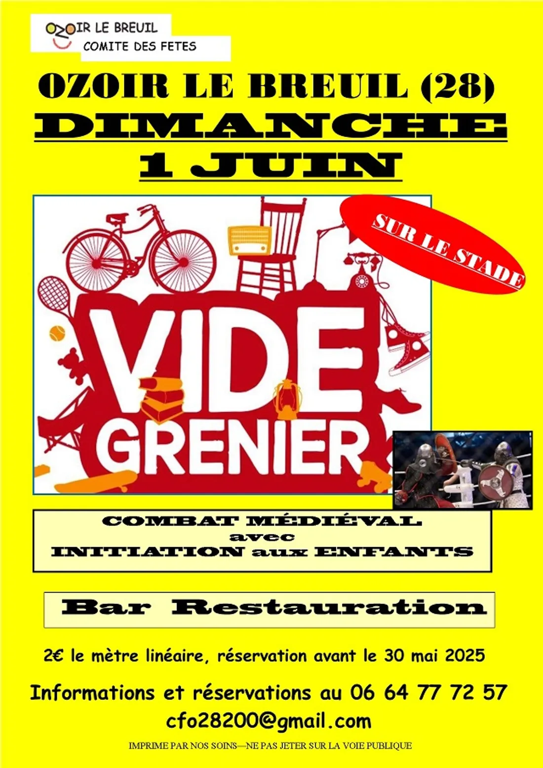 OZOIR-LE-BREUIL - Vide-greniers du comité des fêtes