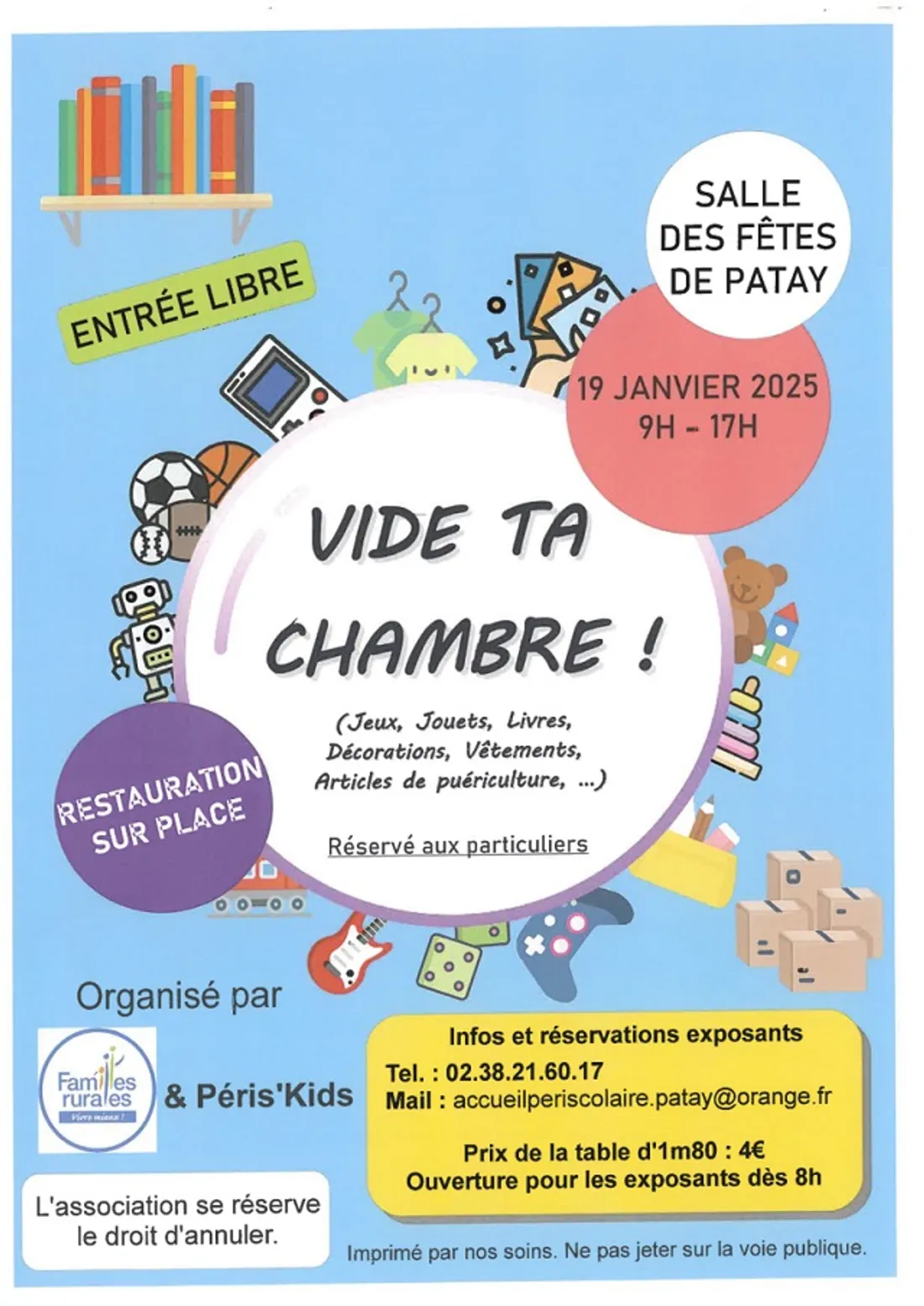 PATAY (45) - Vide ta chambre