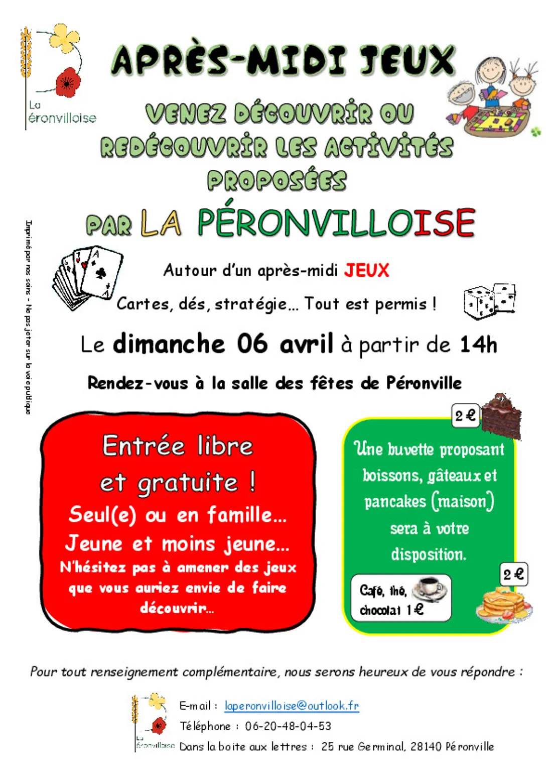 PÉRONVILLE - Après-midi jeux de la Péronvilloise
