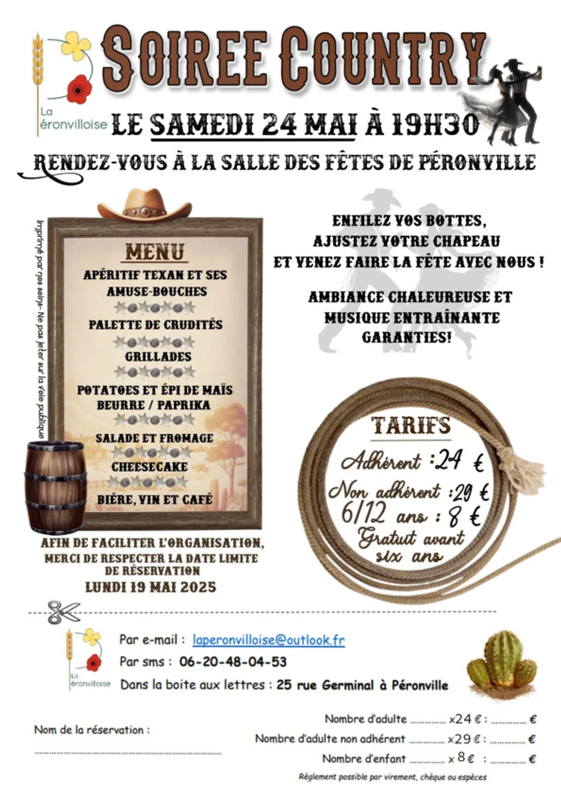PÉRONVILLE - Soirée country de la Péronvilloise