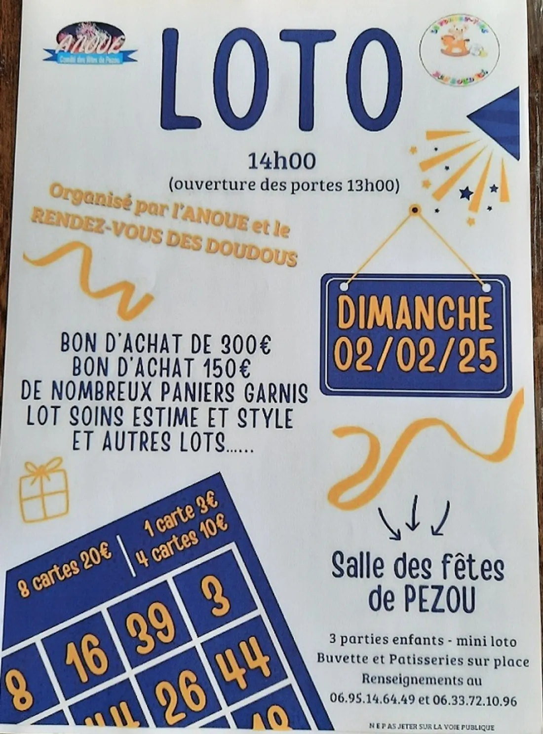 PEZOU (41) - Loto de l'Anoue et du rendez-vous des Doudous