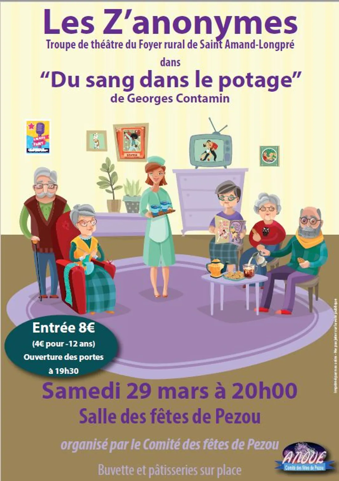 PEZOU (41) - Théâtre : Du sang dans le potage