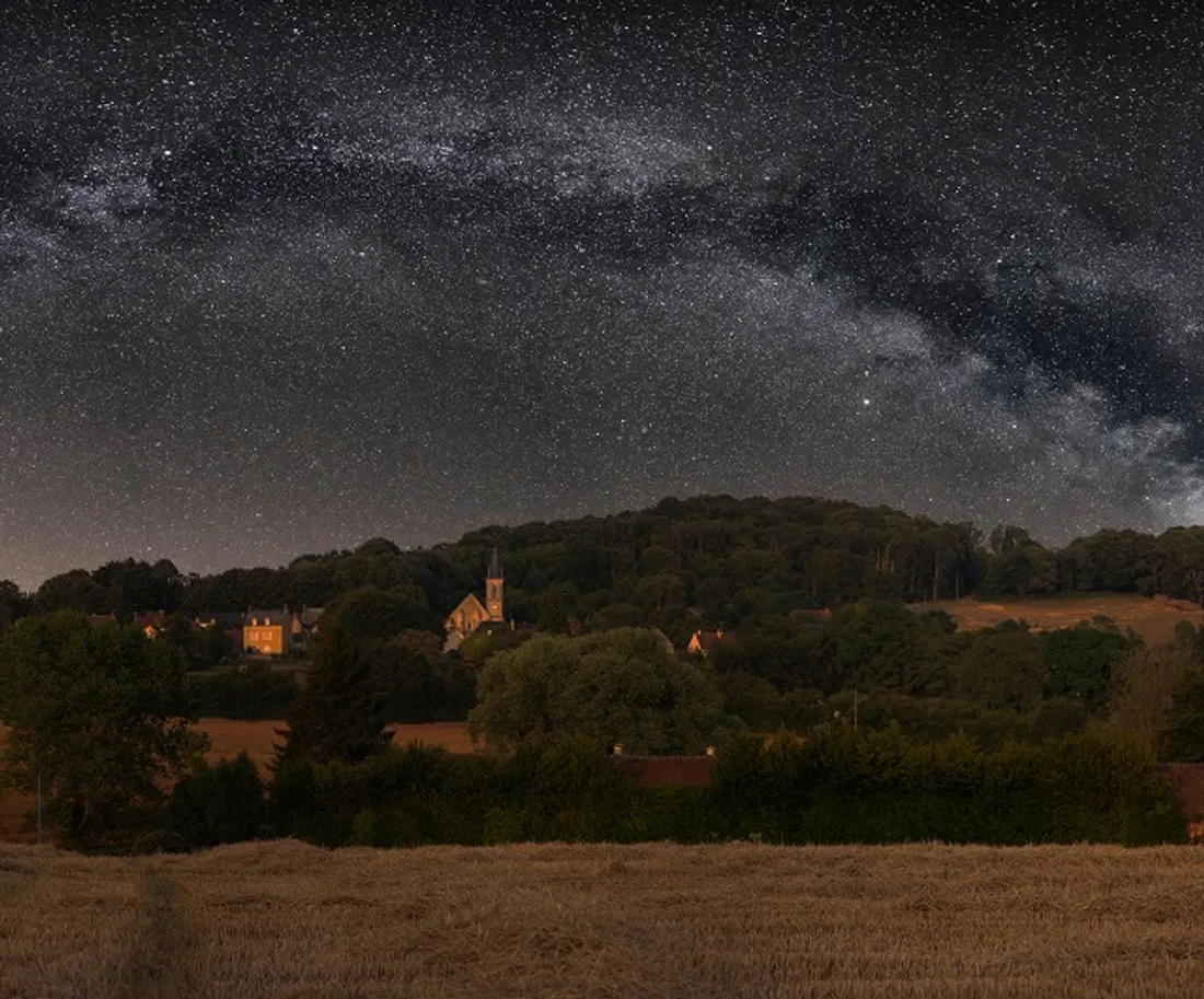 Vu d’un ciel étoilé dans le Perche.