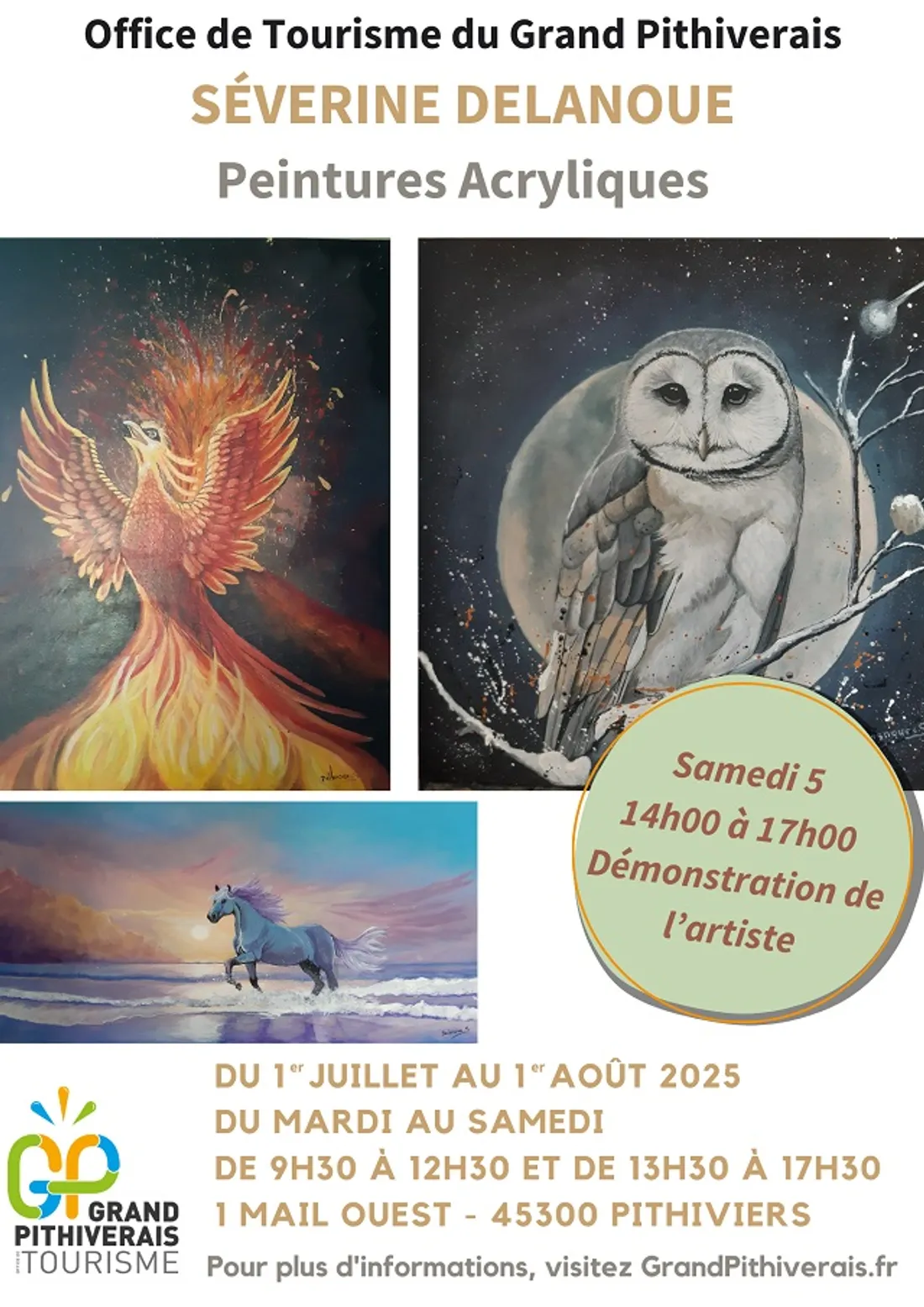 PITHIVIERS (45) - Exposition : Séverine Delanoue, peintures acryliques