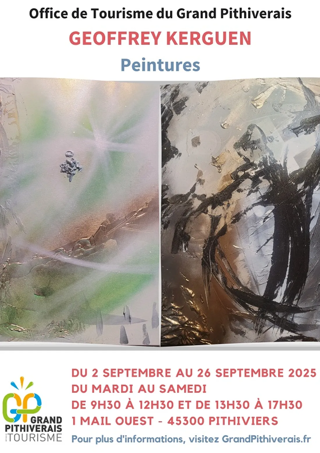 PITHIVIERS (45) - Exposition : Geoffrey Kerguen : un jeune peintre à l’écoute de l’âme et du cosmos