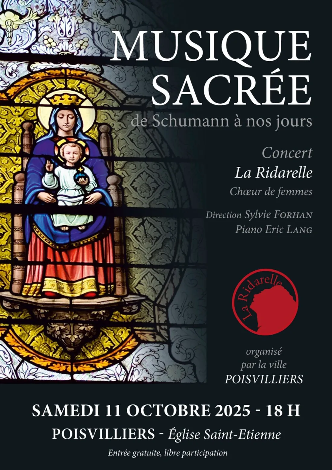 POISVILLIERS - Concert musique sarcrée : La Ridarelle