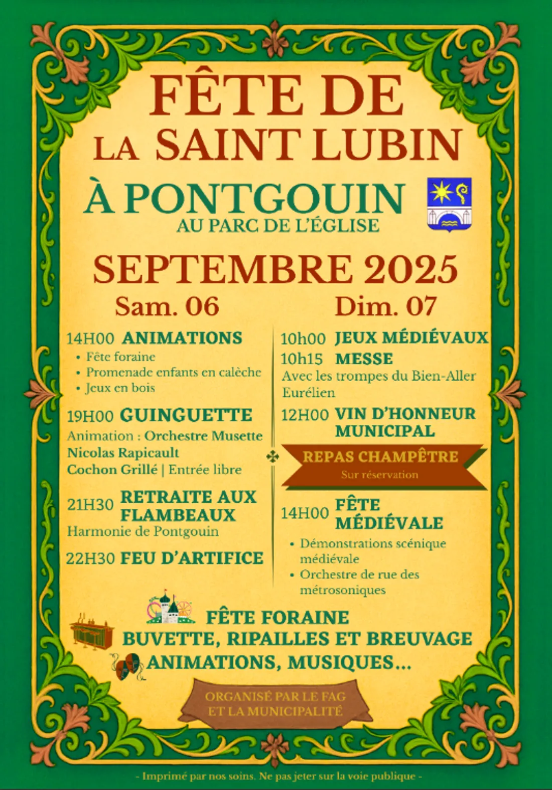 PONTGOUIN - Fête de la Saint-Lubin