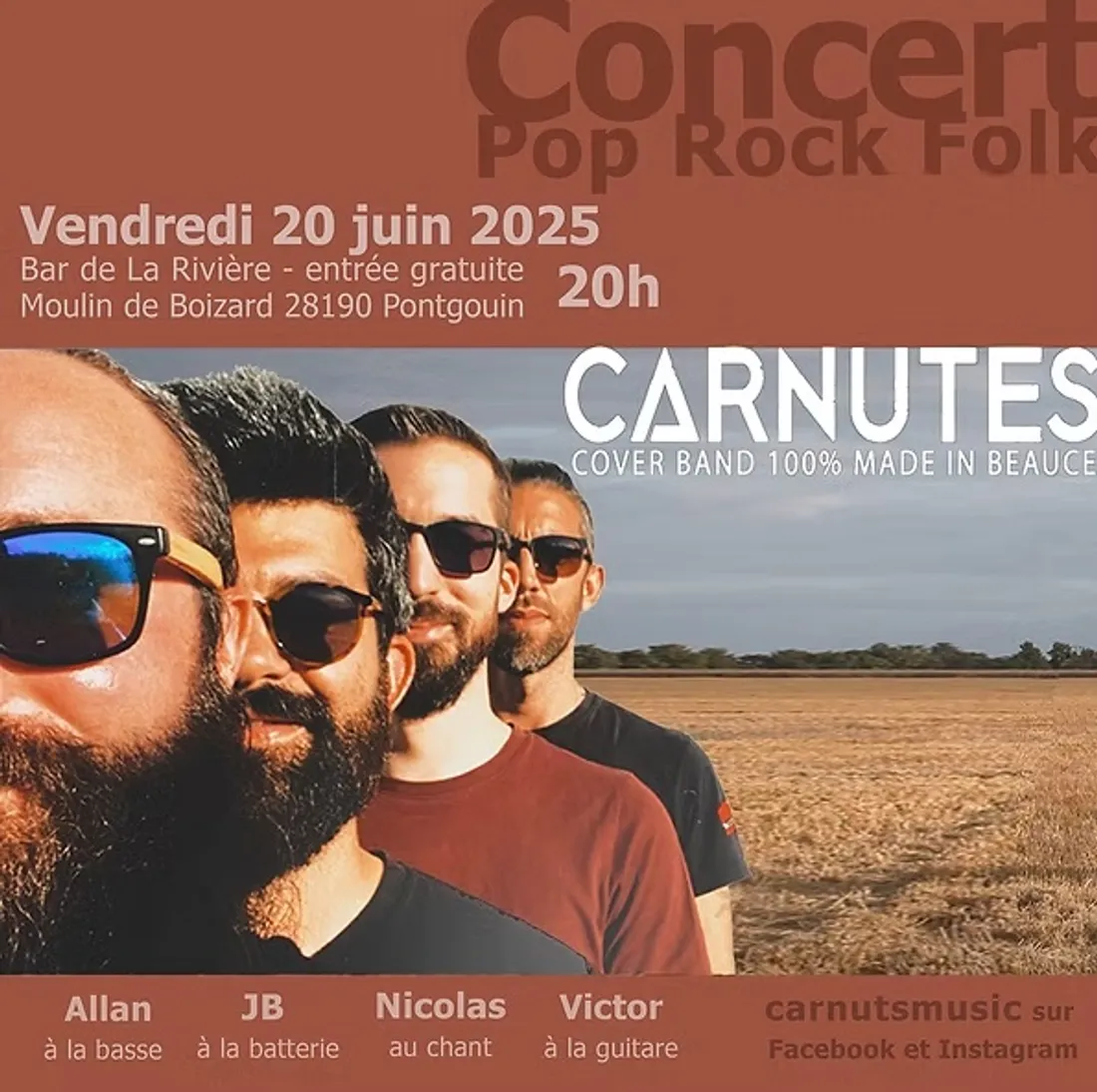 PONTGOUIN - Concert : Carnutes