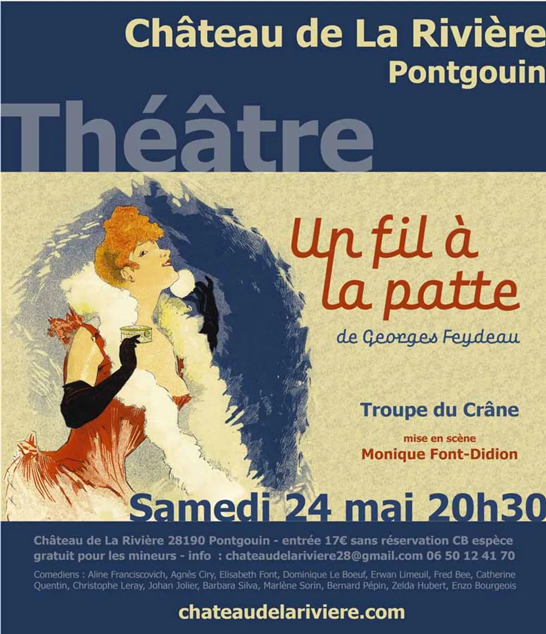PONTGOUIN - Théâtre : Un fil à la patte