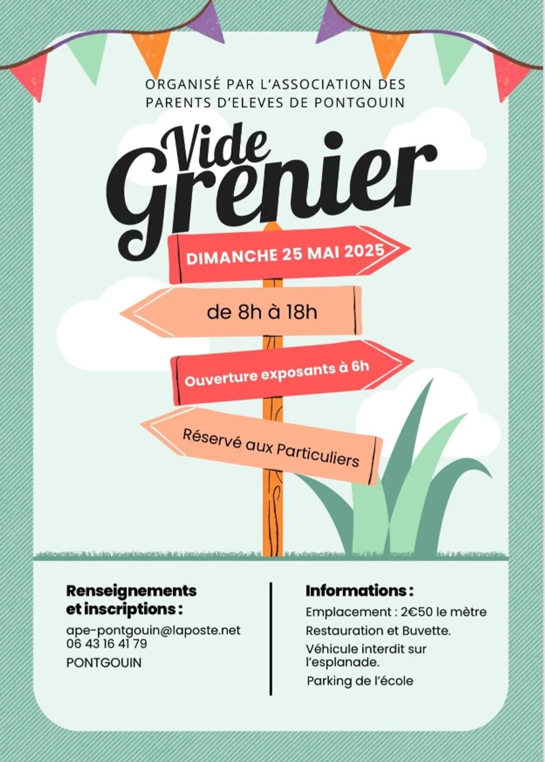 PONTGOUIN - Vide-greniers de l'APE