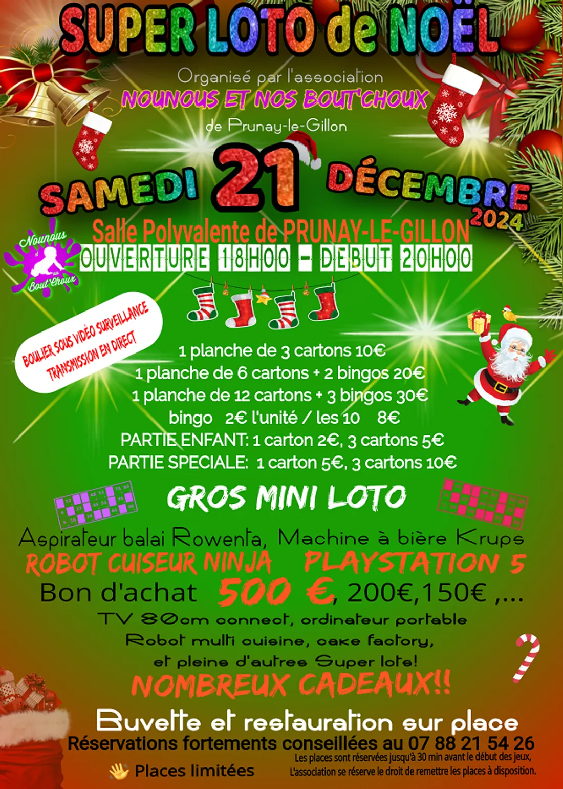 PRUNAY-LE-GILLON - Loto de Noël de Nounous et nos Bout'choux