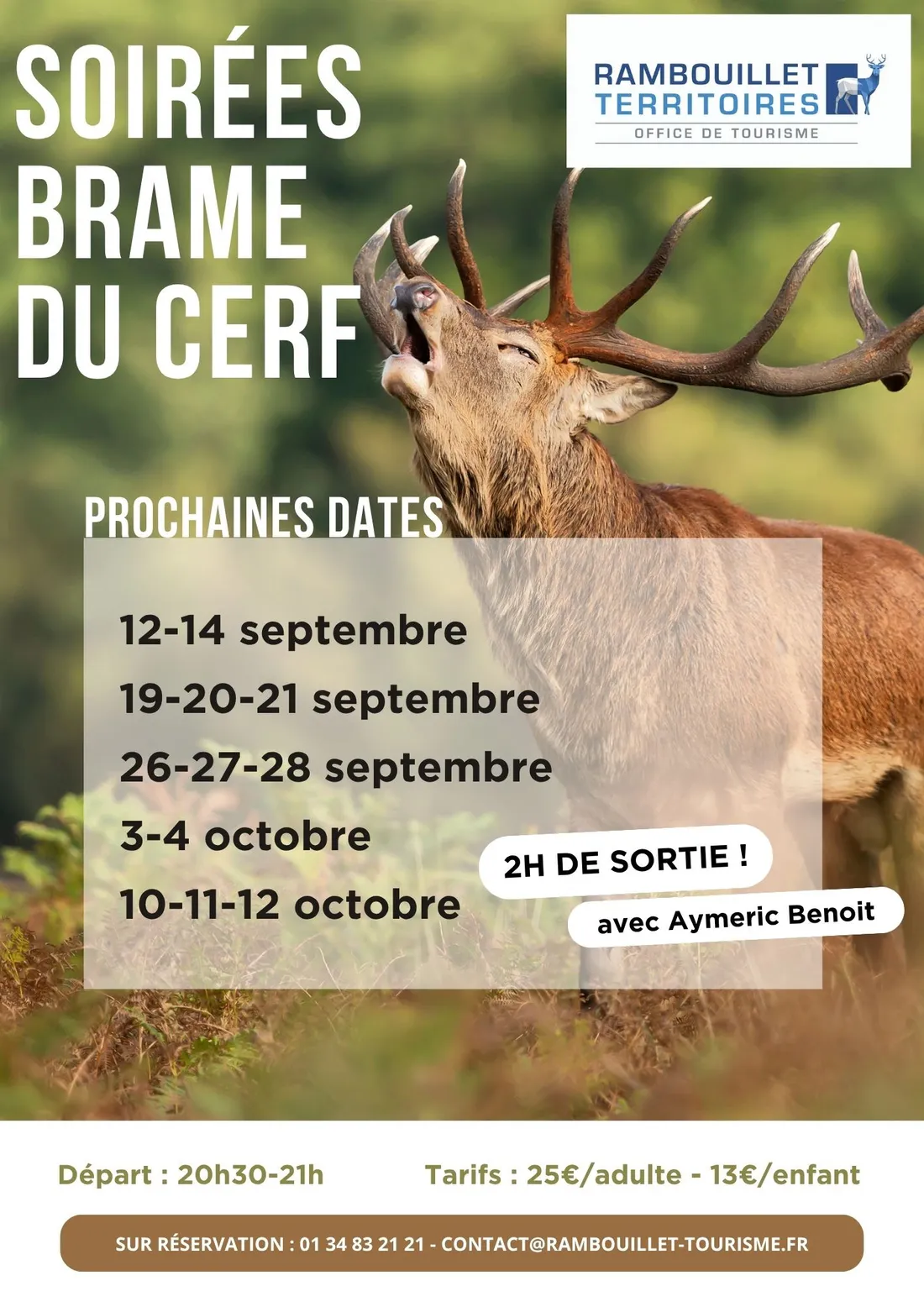 RAMBOUILLET (78) - Soirées Brame du cerf