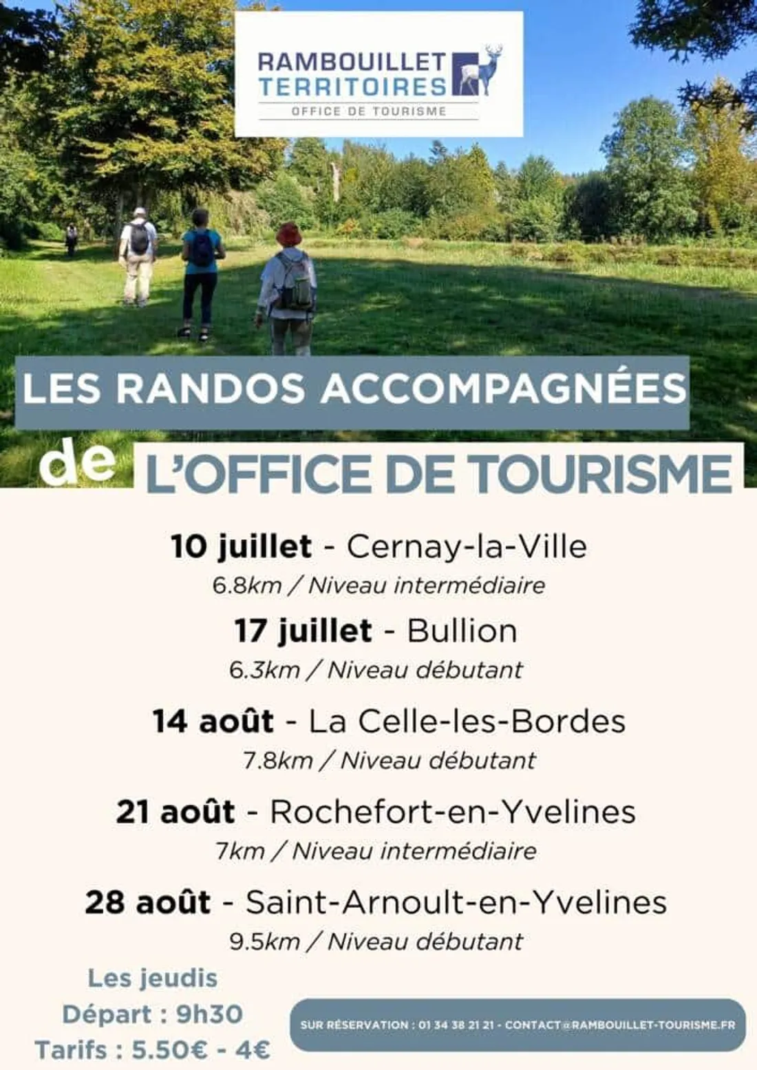  Rando accompagnée de l'Office de tourisme de Rambouillet