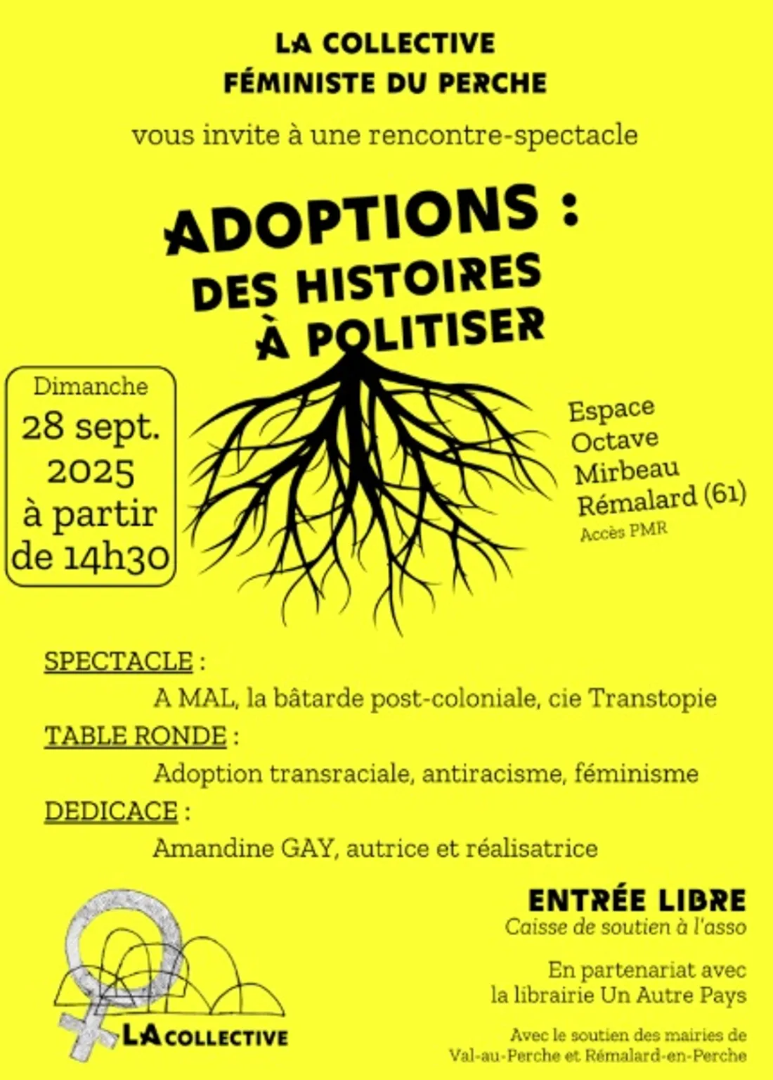 RÉMALARD (61) - Rencontre spectacle : Adoptions : des histoires à politiser