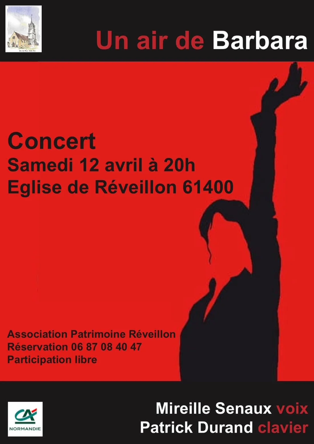 RÉVEILLON (61) - Concert : Un air de Barbara