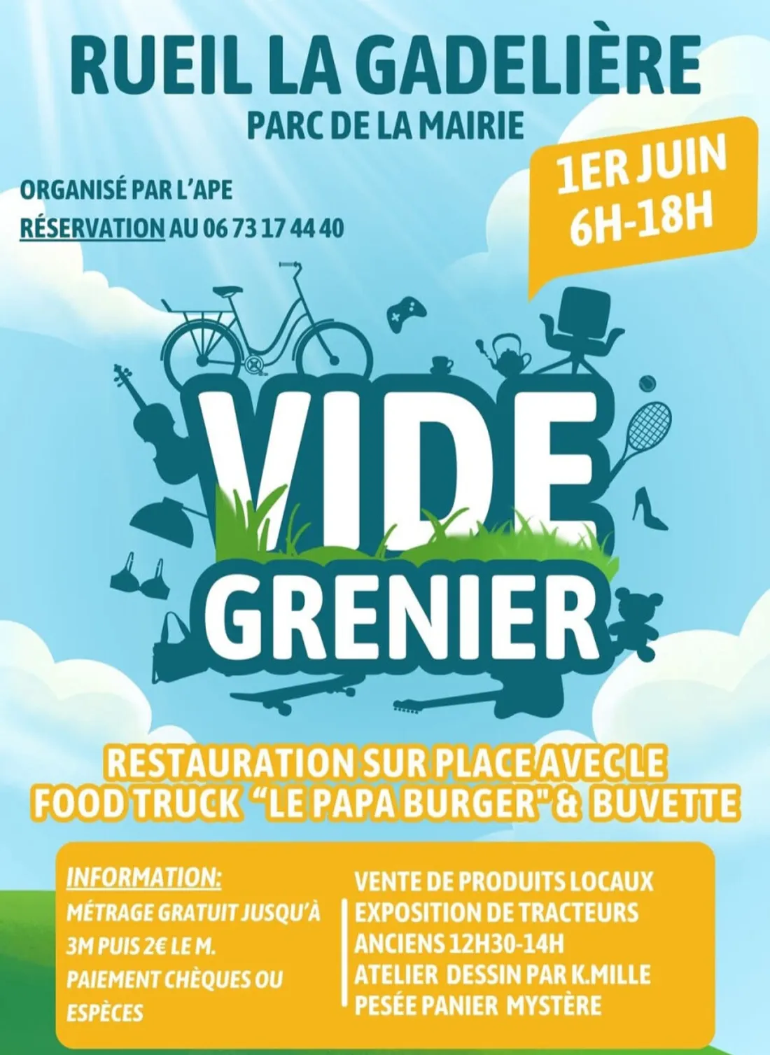 RUEIL-LA-GADELIÈRE - Vide-greniers de l'APE