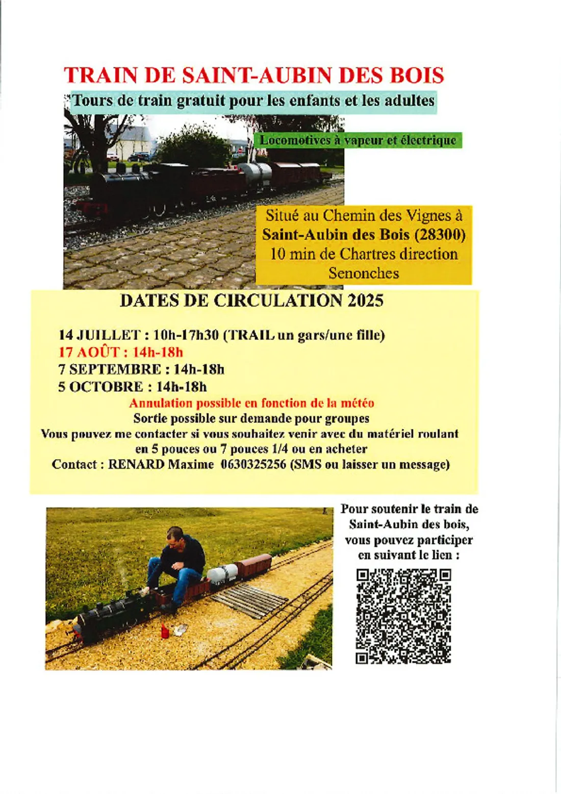 saint-aubin-des-bois -trains 2025
