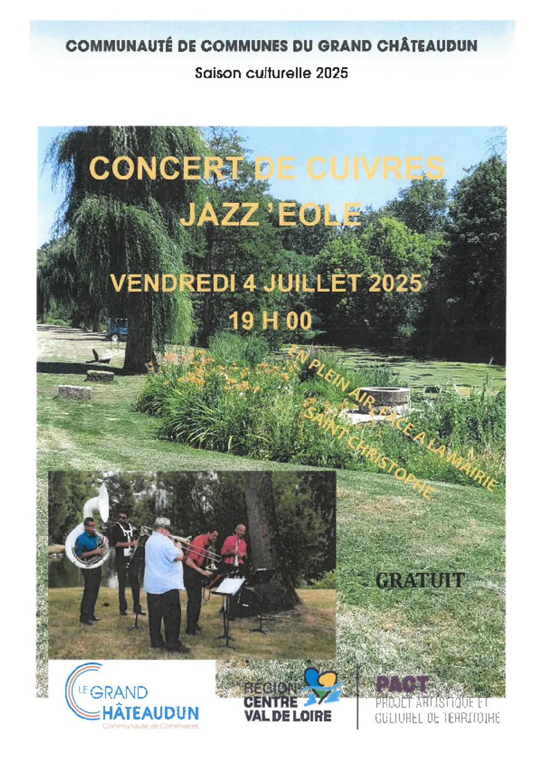 SAINT-CHRISTOPHE - Concert de cuivres Jazz'Eole