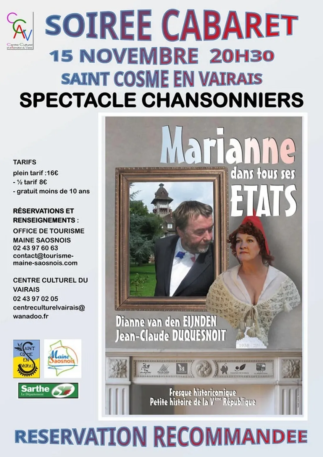 SAINT-COSME-EN-VAIRAIS (72) - Soirée cabaret