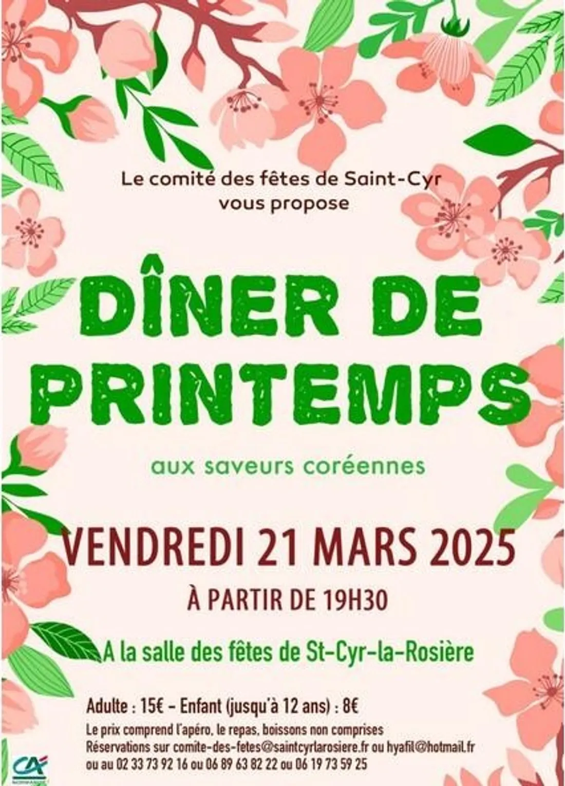 SAINT-CYR-LA-ROSIÈRE (61) - Dîner de printemps du comité des fêtes