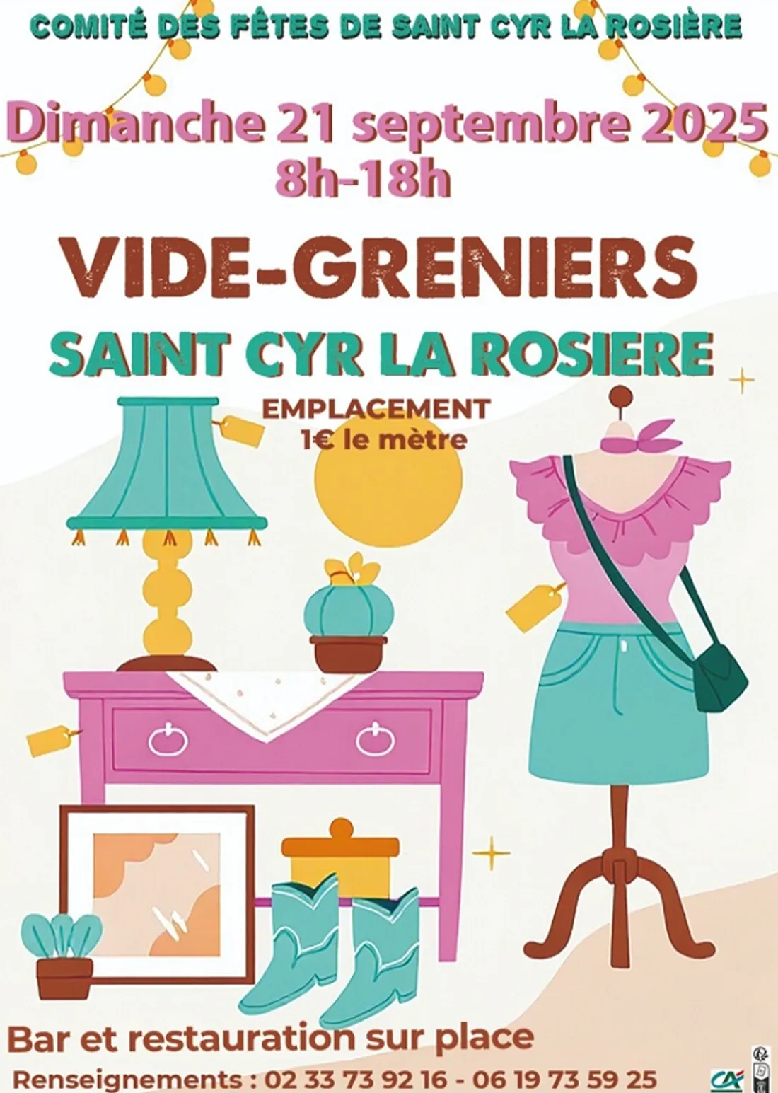 SAINT-CYR-LA-ROSIÈRE (61) - Vide-greniers du comité des fêtes