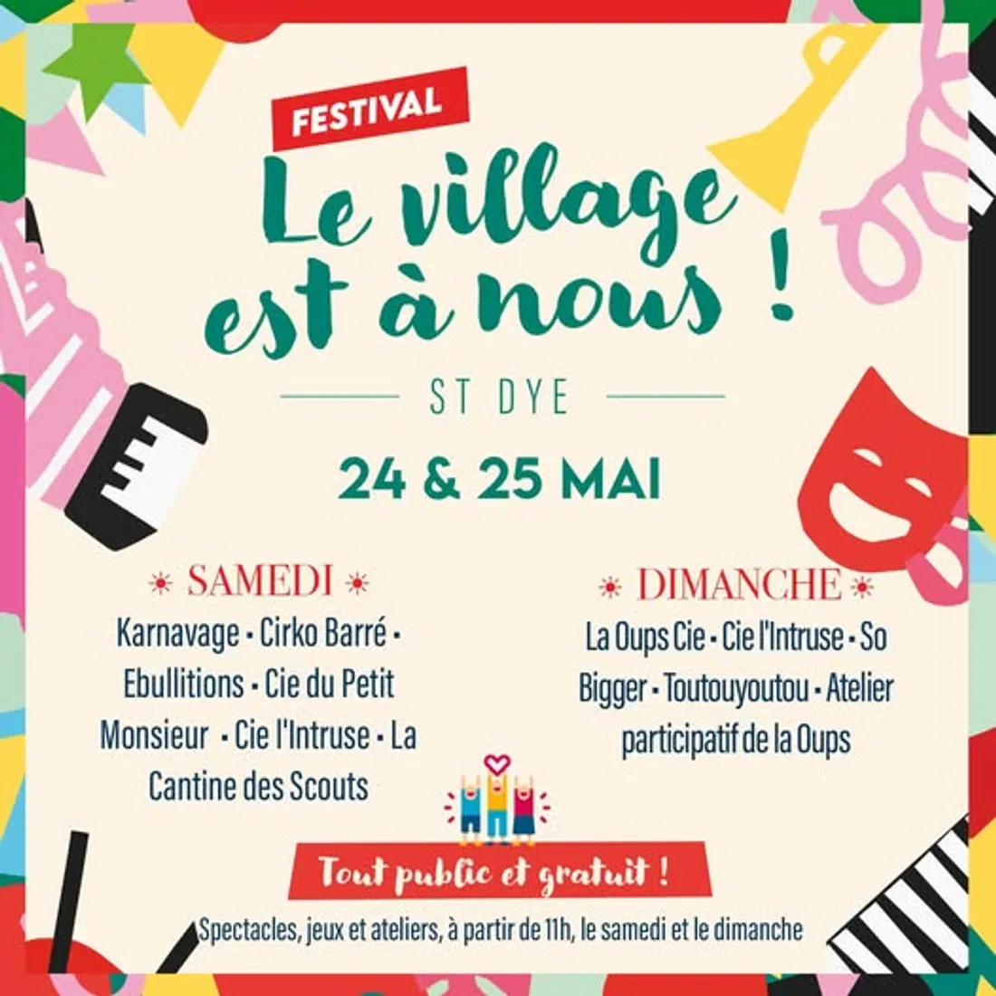 SAINT-DYÉ-SUR-LOIRE (41) - Festival Le Village est à nous !