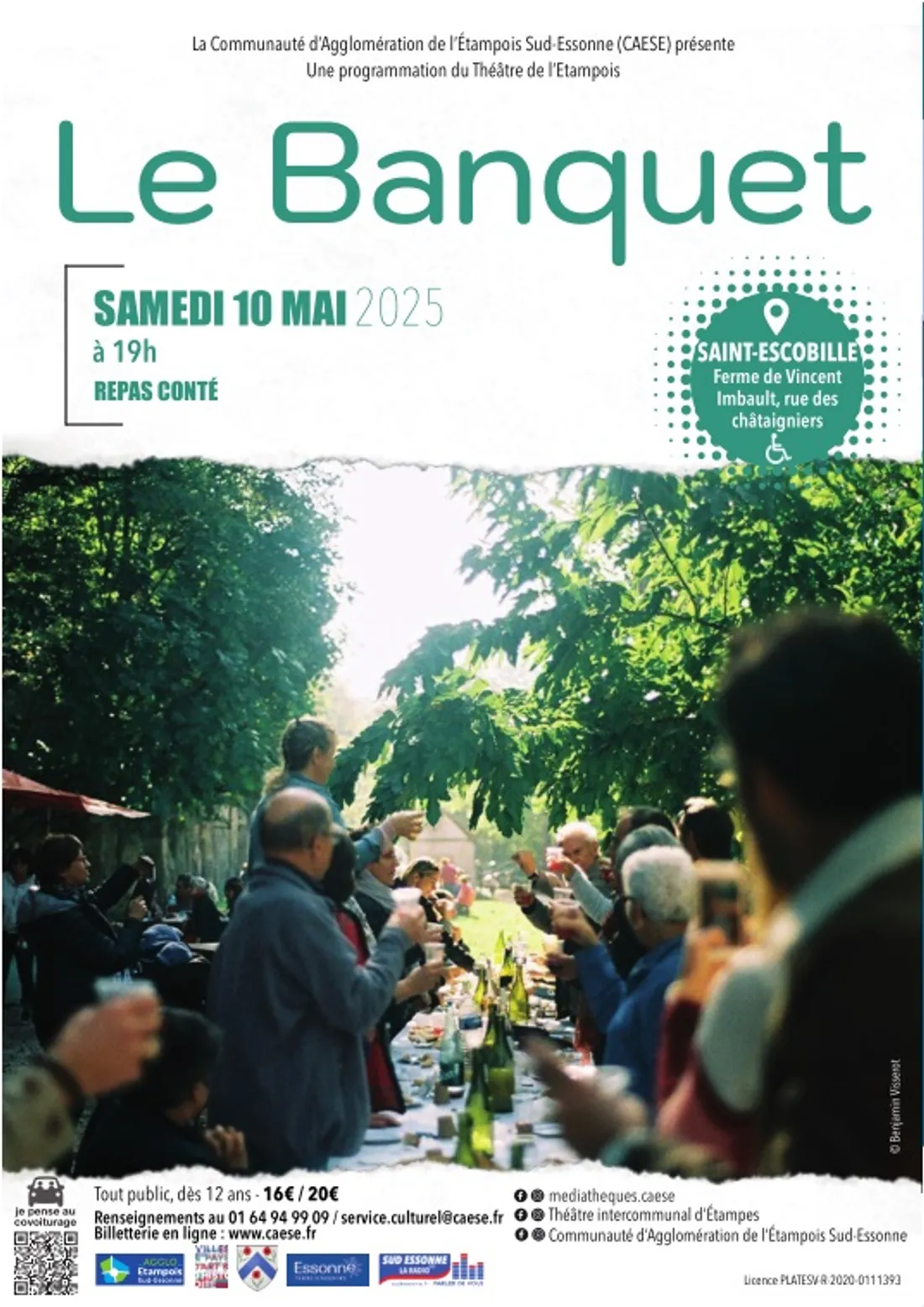 SAINT-ESCOBILLE (91) - Repas conté : le banquet