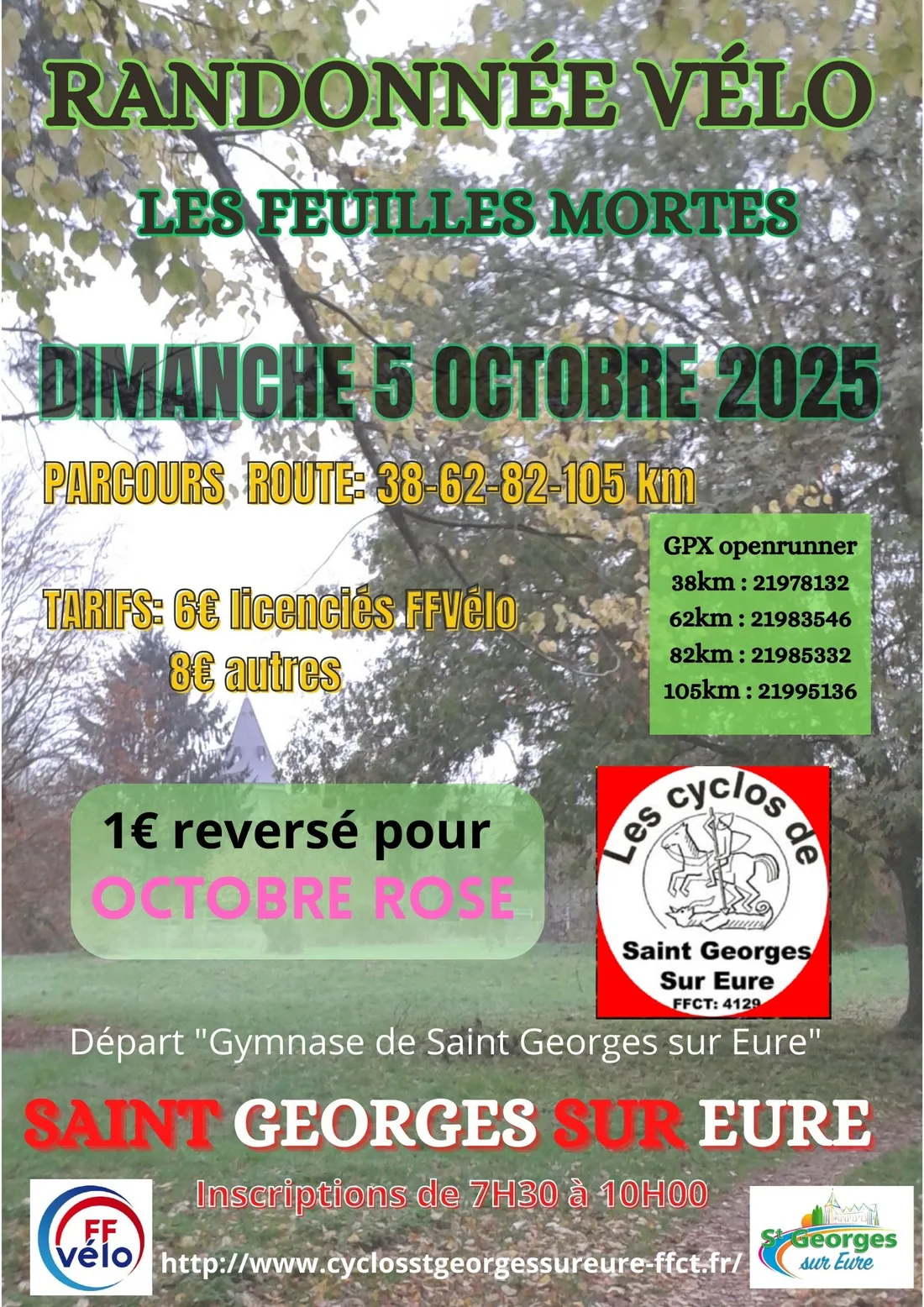 SAINT-GEORGES-SUR-EURE - Randonnée vélo « Les feuilles mortes »