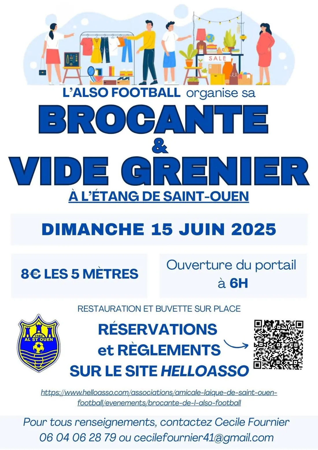 SAINT-OUEN (41) - Brocante de l'ALSO Football
