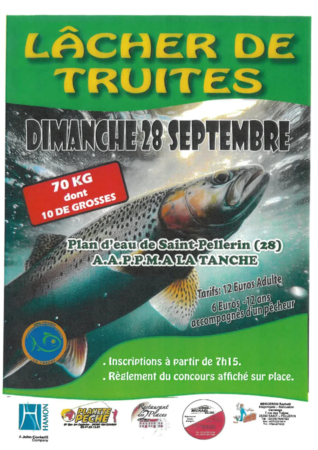 SAINT-PELLERIN - Lâcher de truites